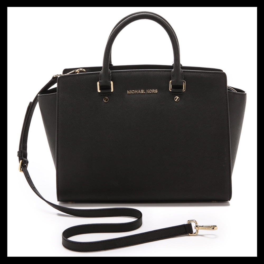 Michael Kors Selma Large Satchel 3D Floral Strap - Picture 3 of 13